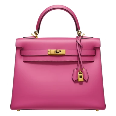 hermes kelly dark pink bag sticker