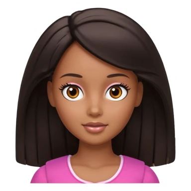 Black Barbie doll head türk🇹🇷 sticker