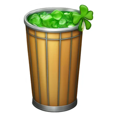 Irish trash can cocktail drink  sticker