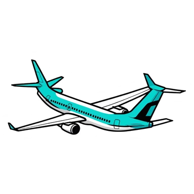 Boeing airplane sticker