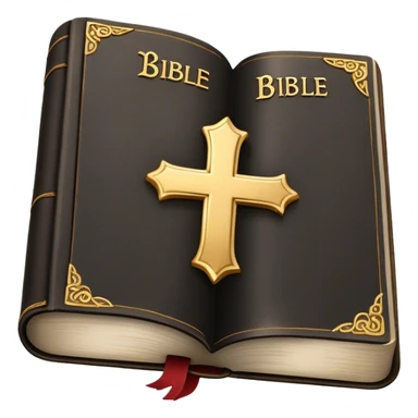 open covers of bible sticker