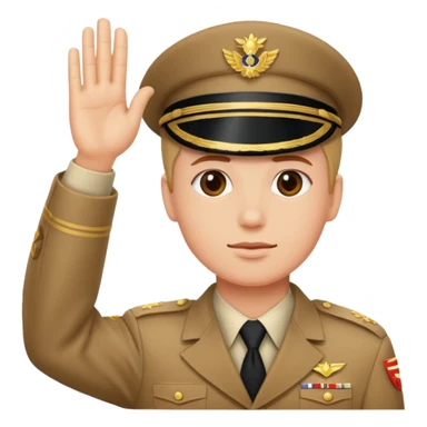 saluter sticker