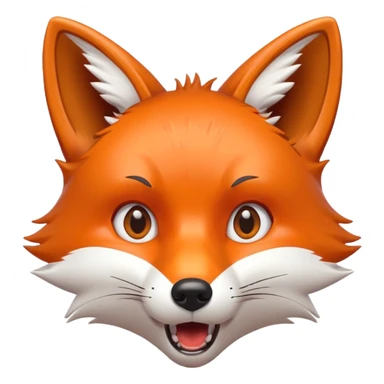 fox having his mind blown sticker