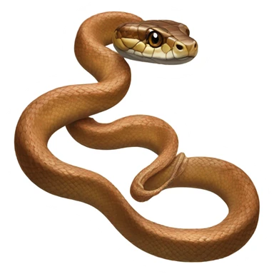 Realistic, looking eastern copper head snake sticker