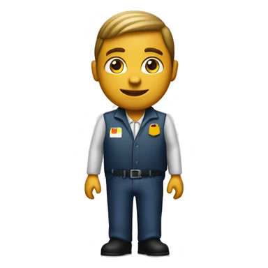 McDonalds worker driver  sticker