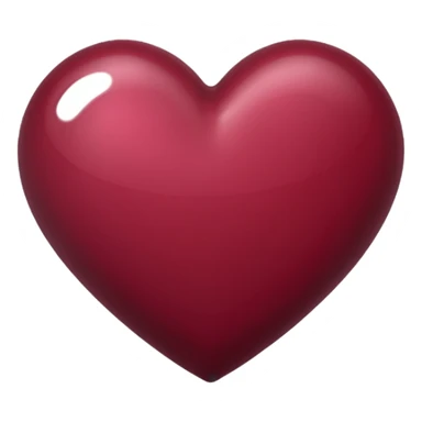 Cœur bordeaux sticker