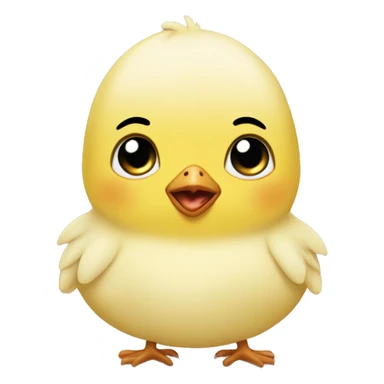 baby chick frown sticker