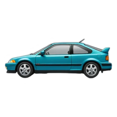 1992 honda civic hatchback sticker