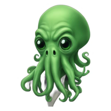 Cthulhu human saying hello sticker
