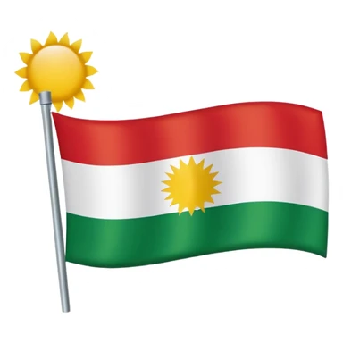 Kurdistan flag sticker