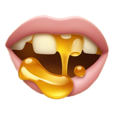 Throwing up honey sticker