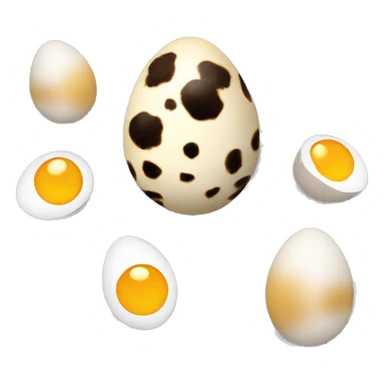 Quail egg sticker