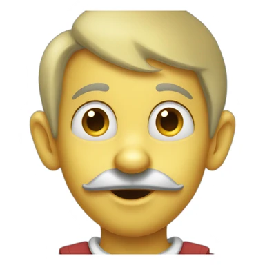 pinocchio with extended nose sticker