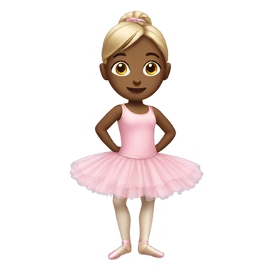 Little girl wearing ballet outfit sticker