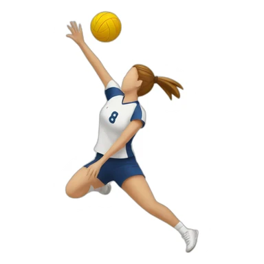 Volley-ball sticker