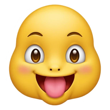silly emoji smirking face with tongue out flared  nostril sticker