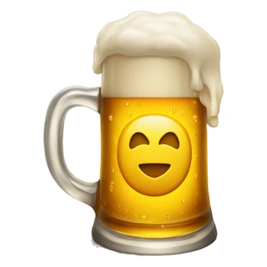 A heart inside a stein of beer sticker