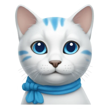 Cat with blue color  sticker