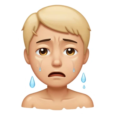 Cry sweating sticker