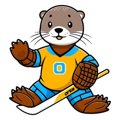 Dallas stars Otter goalie sticker