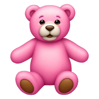 pink teddy bear sticker