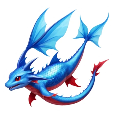 Salandit-Vaporeon-Salamence-hybrid-fusion (full body) sticker