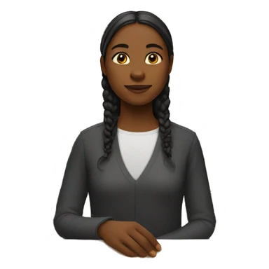 Girl in church sticker