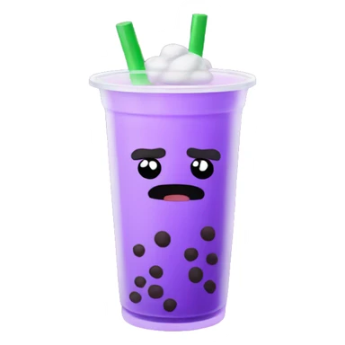 Purple boba tea  sticker