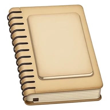 Beige notebooks sticker