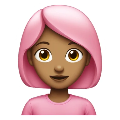 pink girl split sticker