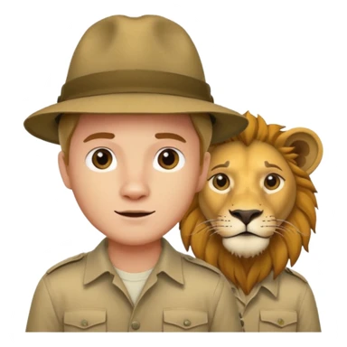 A man wanting to buy a lion. sticker