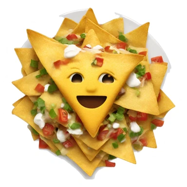 Supreme Nachos on a plate sticker