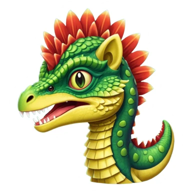 A Dilophosaurus  sticker