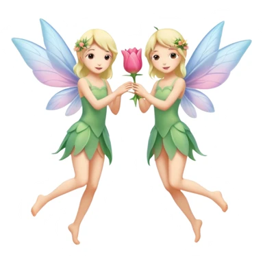 Tulip wings,Flower Fairies. sticker