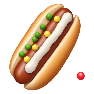 Hotdog with golfballs sticker