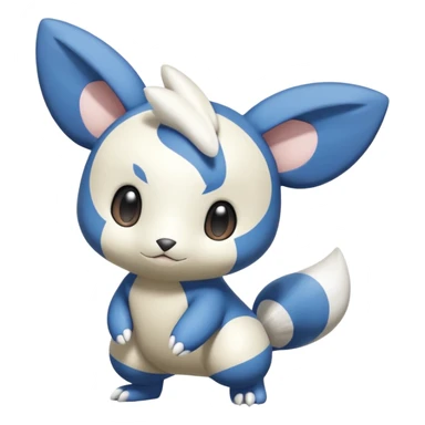 Shiny Minccino-Piplup-Oshawott-Meowstic-Hybrid (Full body) sticker