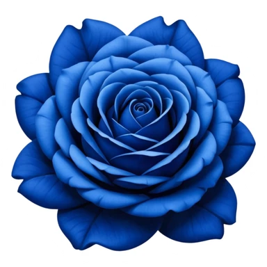 Dark blue rose emoji sticker