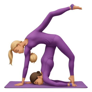 yoga backbend pose sticker