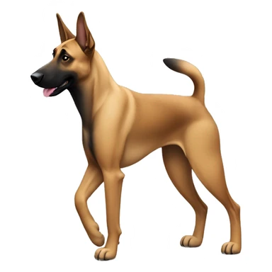 malinois dog marche, walking sticker