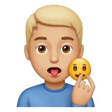 Emoji sucking dih sticker