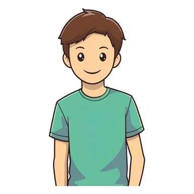 High school brown hair tenth grader sticker