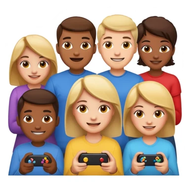 group gameing emoji sticker