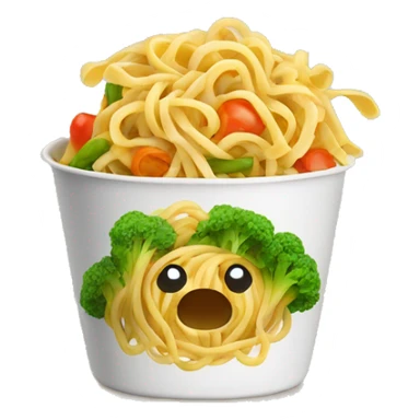 noodles with vegetables sticker