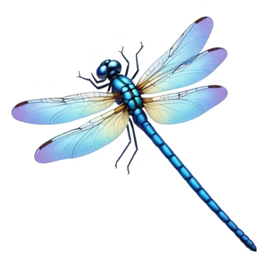 blue dragonfly sticker