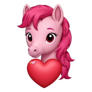 pony in love sticker