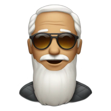 cool grandpa with sunglasses sticker
