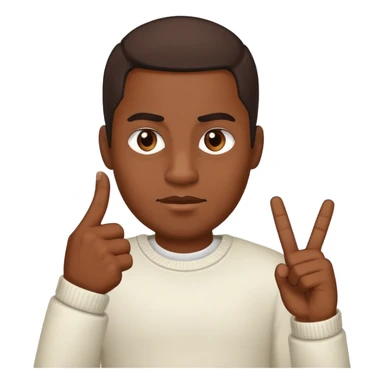 Black man middle finger sticker