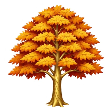Golden tree sticker
