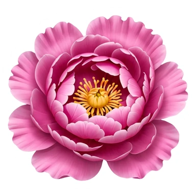 A peony sticker