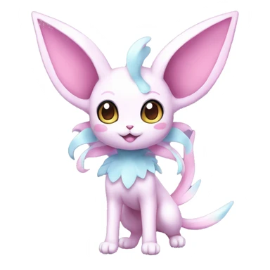 Kawaii Sylveon-Espeon-Pokémon full body sticker